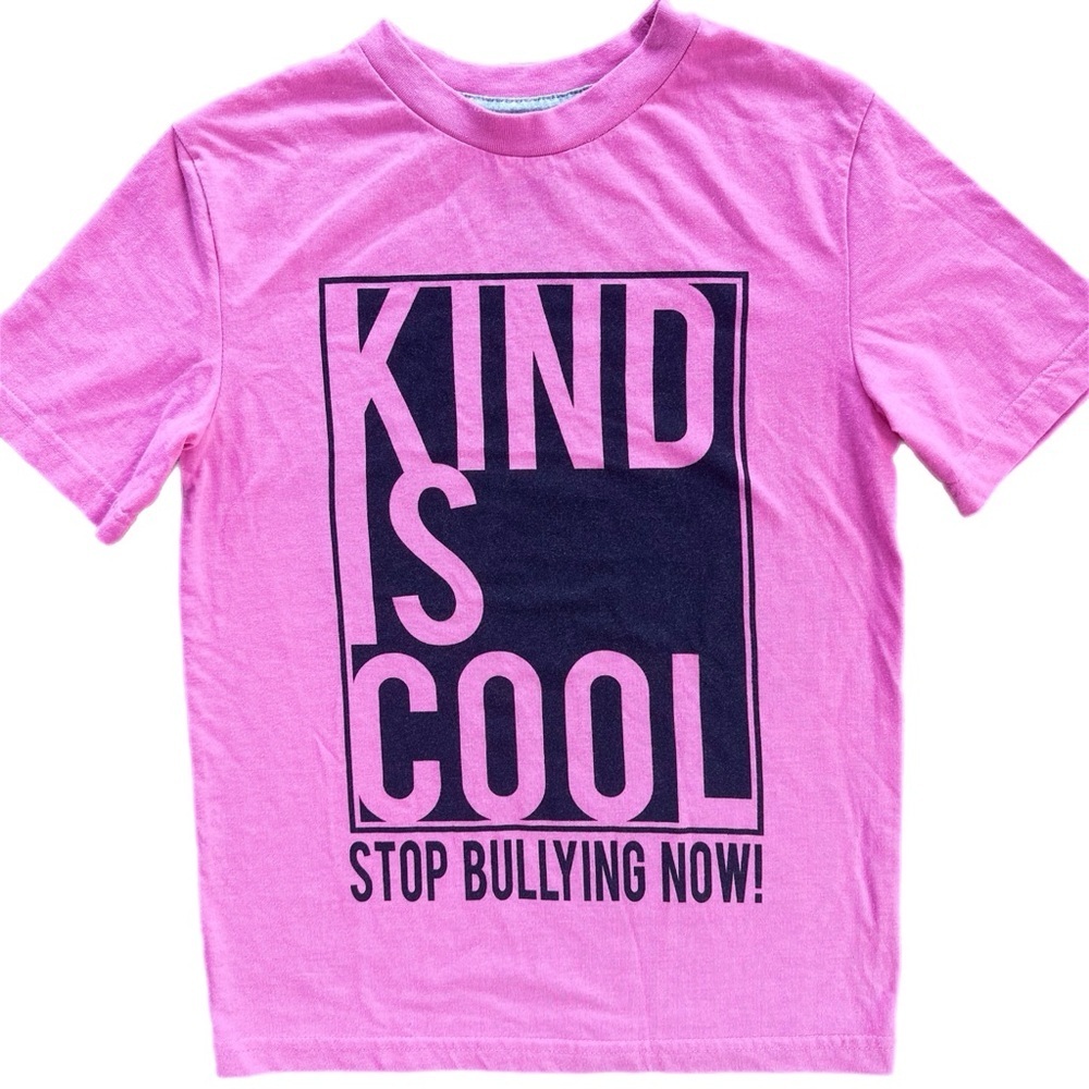 George Kids  Anti Bullying Pink Shirt Size 7/8